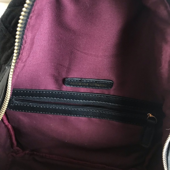 Adrienne Vittadini Velvet Mini Backpack - Picture 3 of 6